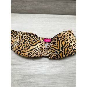 Victorias Secret Leopard Underwire Top Strapless S/P